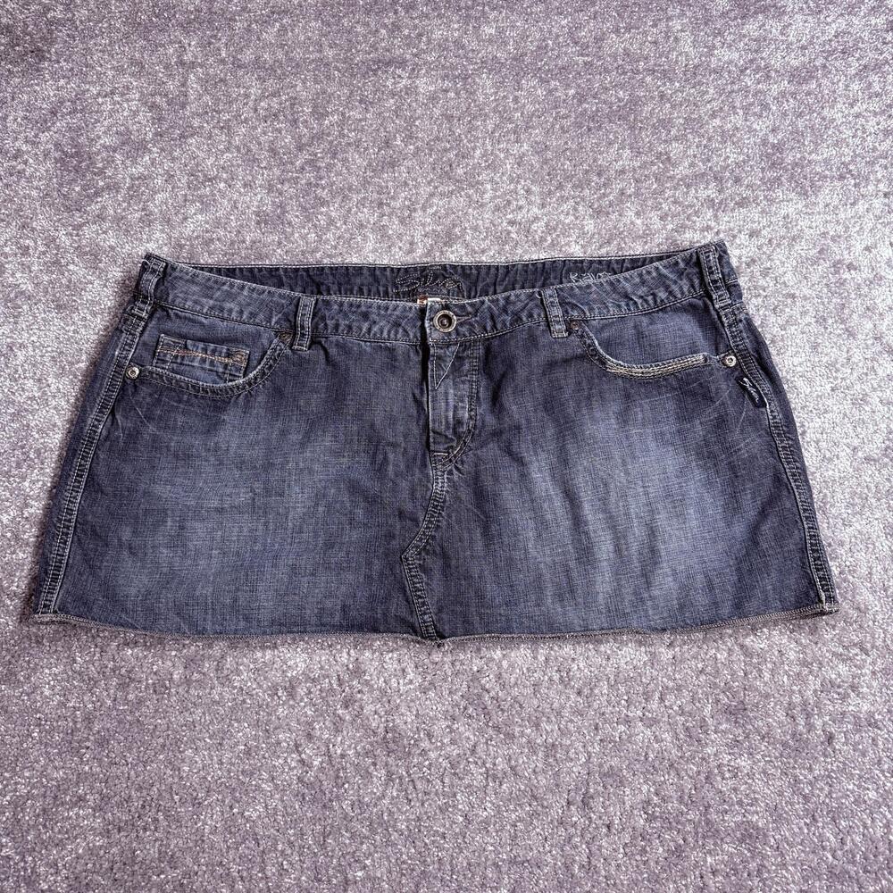 Silver Jeans Co. Denim Jean Skirt Womens 36 Blue Mini Five Pocket Casual RAVI